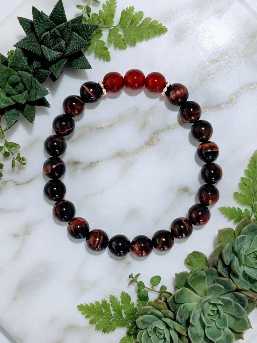 Red Tiger/Carnelian Bracelet